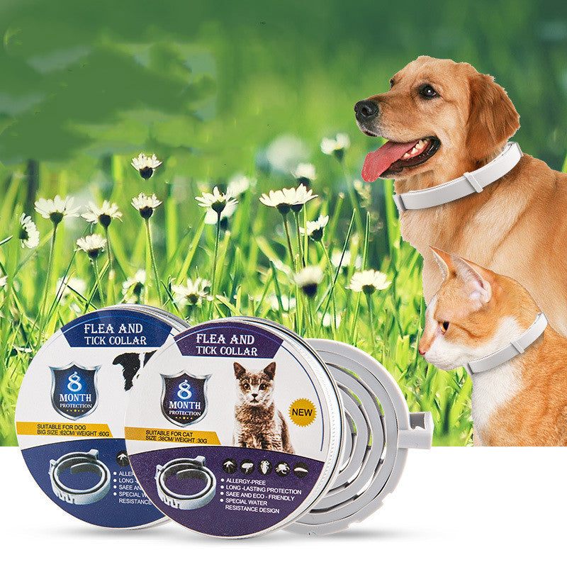Pet Anti-Mosquito Collar Cat & Dog Adjustable Insect Repellent Collar