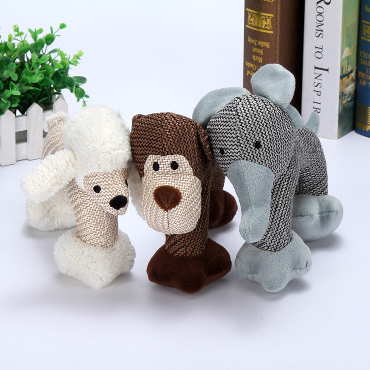 Bite Resistant Squeaky Chew Toys For Small & Large Dogs