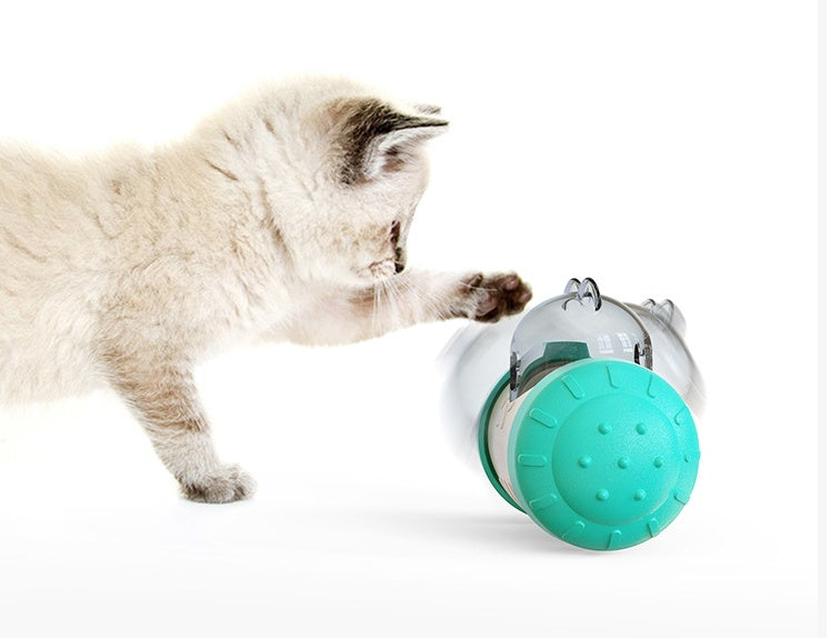 Dog Treat Leaking Interactive Toy With Wheel
