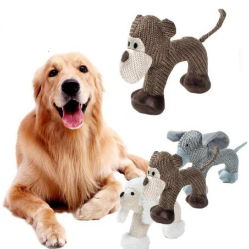 Bite Resistant Squeaky Chew Toys For Small & Large Dogs