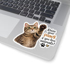 Raise Your Paws Cat Kiss-Cut Sticker