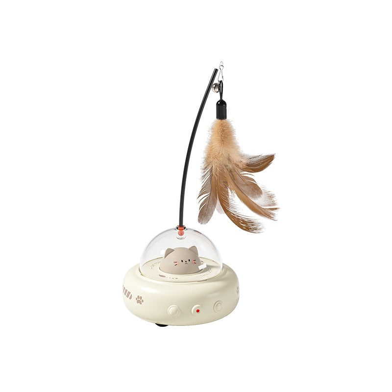 Smart Teaser Cat Toy Electric UFO With Bell