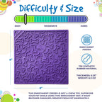 Bones eMat - Enrichment Lick Mat for Dogs and Cats | eMat Enrichment Toy for Anxiety Relief by SodaPup