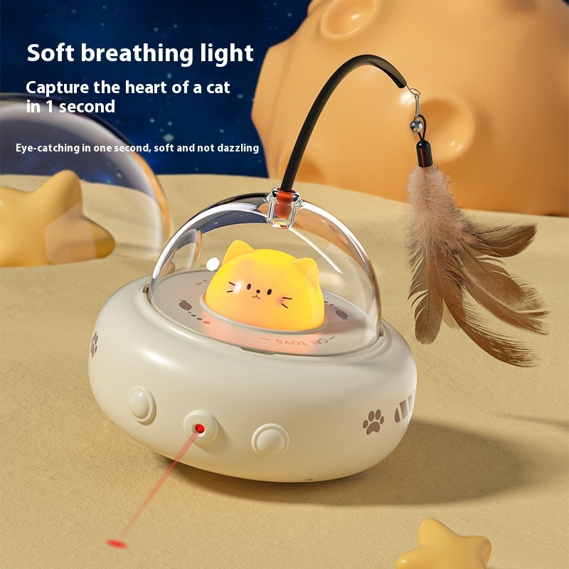 Smart Teaser Cat Toy Electric UFO With Bell