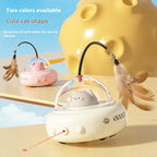 Smart Teaser Cat Toy Electric UFO With Bell