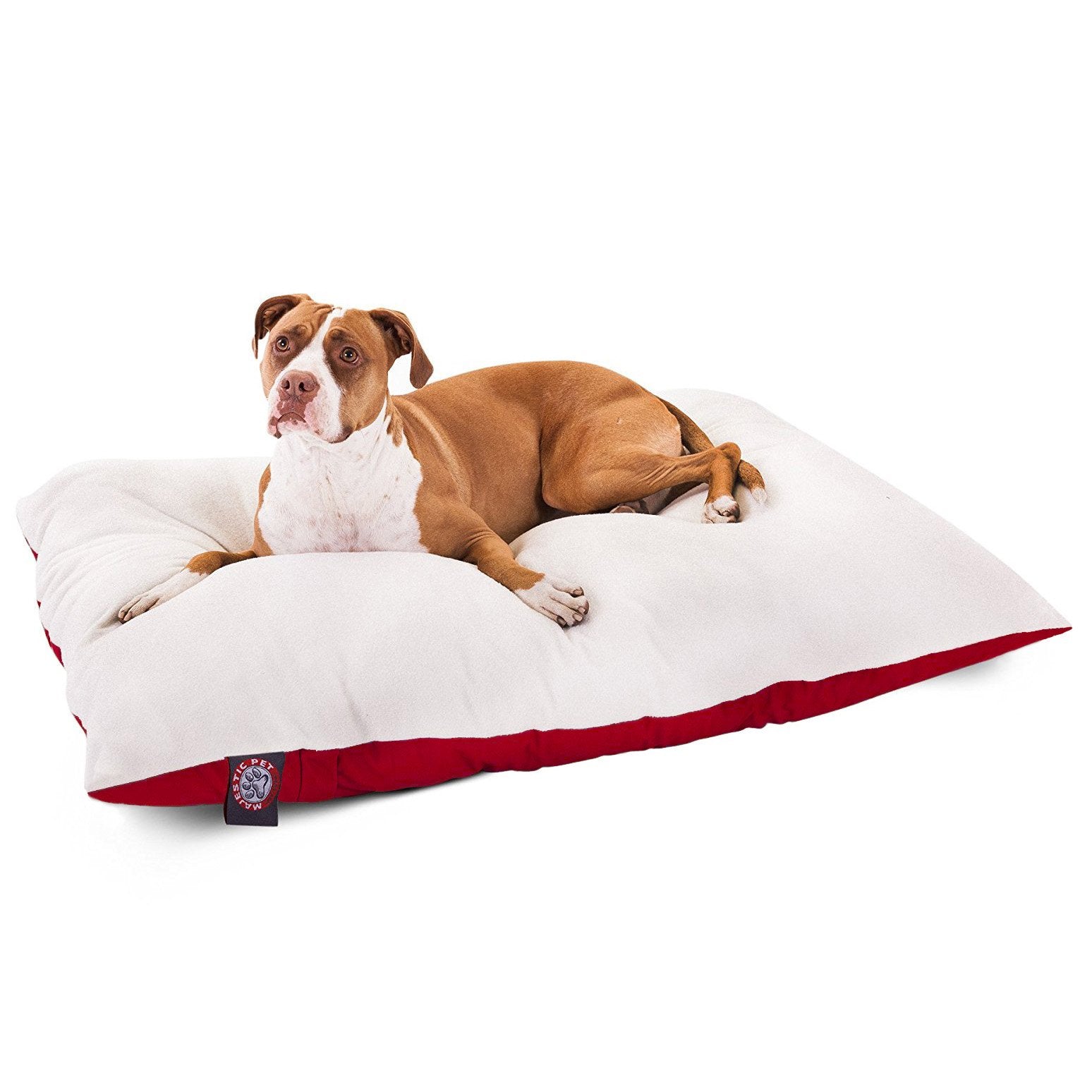 Red Rectangle Pet Dog Bed By Majestic Pet Products