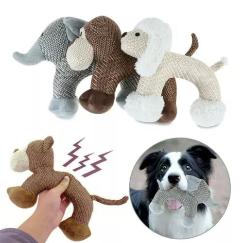 Bite Resistant Squeaky Chew Toys For Small & Large Dogs