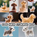 Clear Pet Fur DIY Keepsake Capsule Pendant Keychain