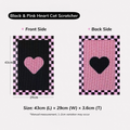 Paper Park Double-Sided Cat Scratcher (Black & Pink Heart)