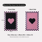 Paper Park Double-Sided Cat Scratcher (Black & Pink Heart)