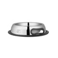 Jeffers Pet Embossed No-Tip Anti-Skid Stainless Steel Pet Bowls for Dogs, Cats, Puppies, Kittens