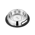 Jeffers Pet Embossed No-Tip Anti-Skid Stainless Steel Pet Bowls for Dogs, Cats, Puppies, Kittens