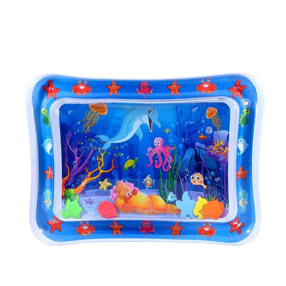 Inflatable Ocean Themed Water Sensory Pet Play Activity Mat