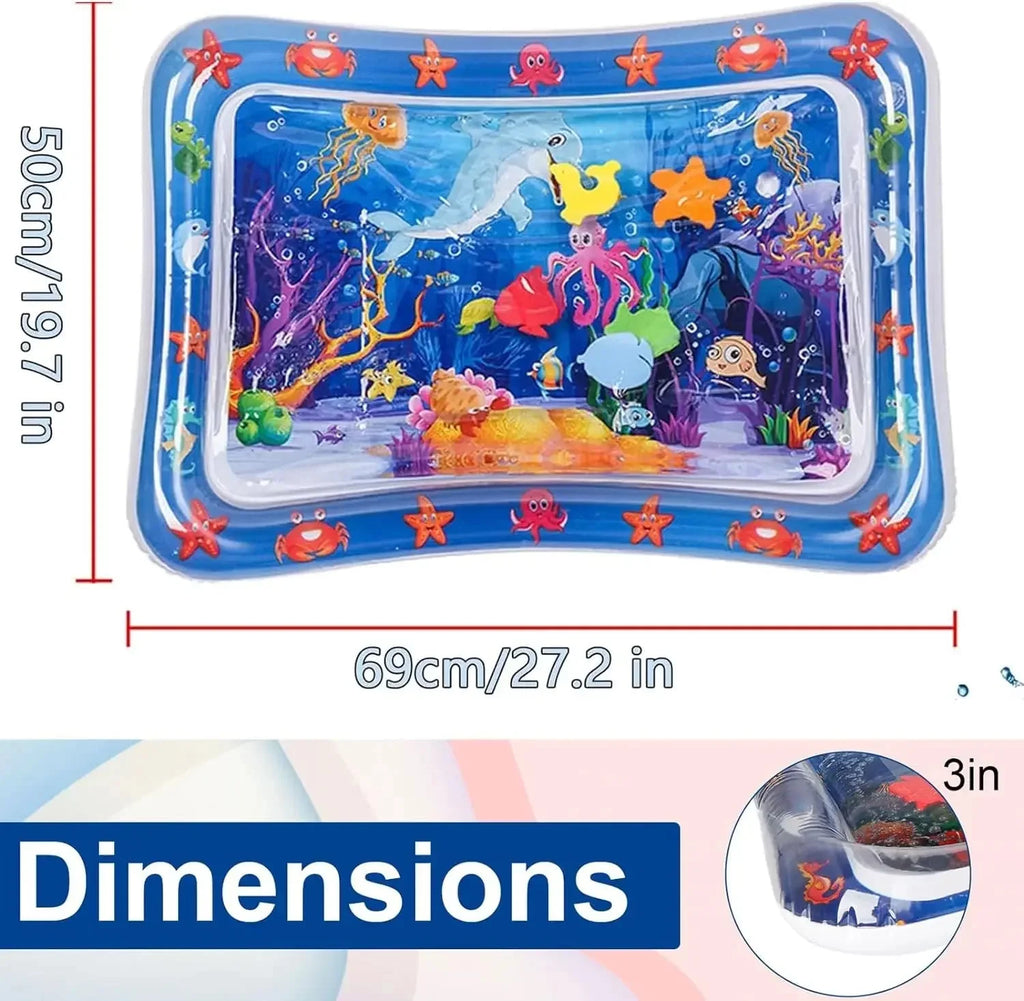 Inflatable Ocean Themed Water Sensory Pet Play Activity Mat