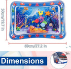 Inflatable Ocean Themed Water Sensory Pet Play Activity Mat