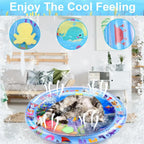 Inflatable Ocean Themed Water Sensory Pet Play Activity Mat