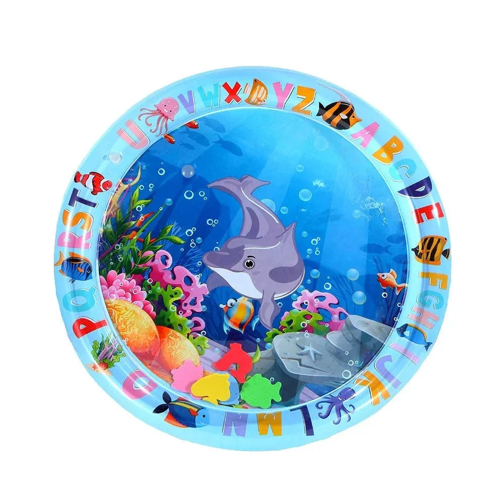 Inflatable Ocean Themed Water Sensory Pet Play Activity Mat